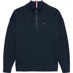Tommy Hilfiger Tommy Hilfiger COTTON CABLE HALF ZI, C1G KB0KB09971C1G Dark Night Navy