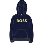 Boss Boss SWEATER MET KAP J52351 MARINE