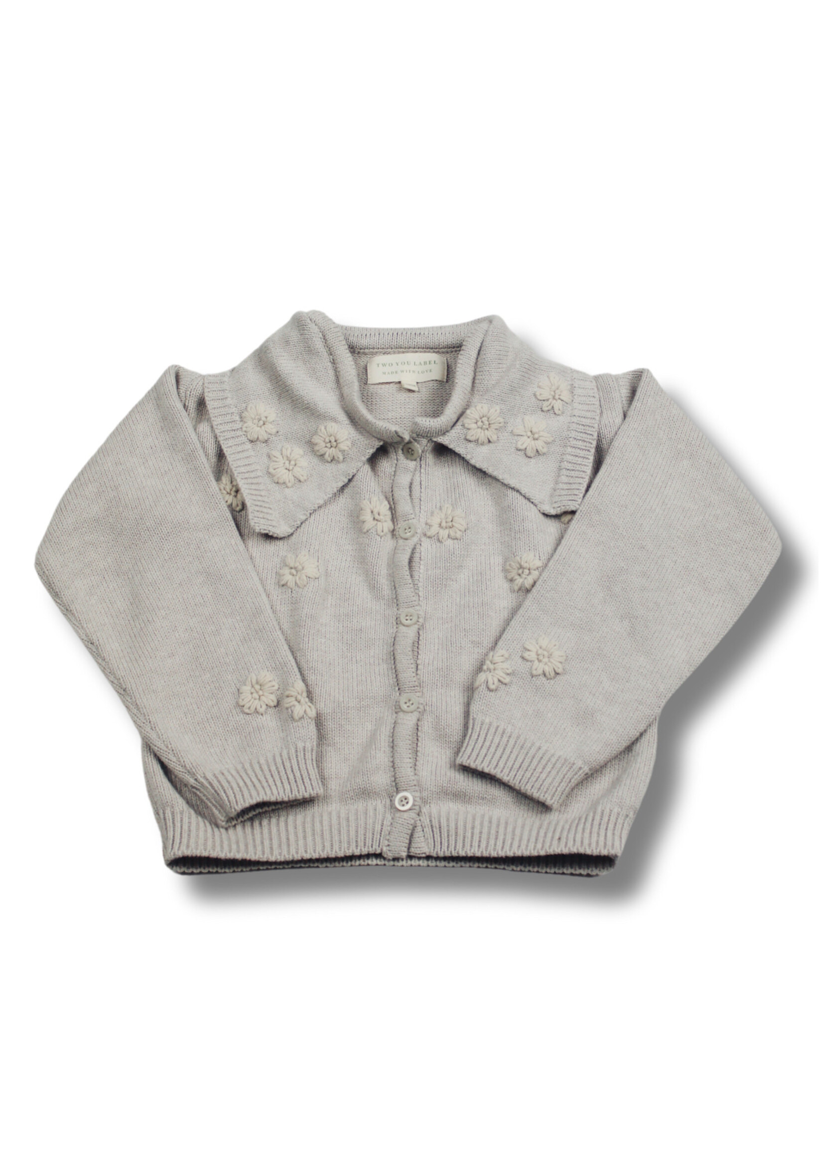 Two You Label Two You Label Flora Cardigan |  Oat