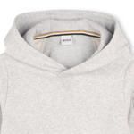 Boss Boss SWEATER MET KAP J52354 SPIKKELGRIJS