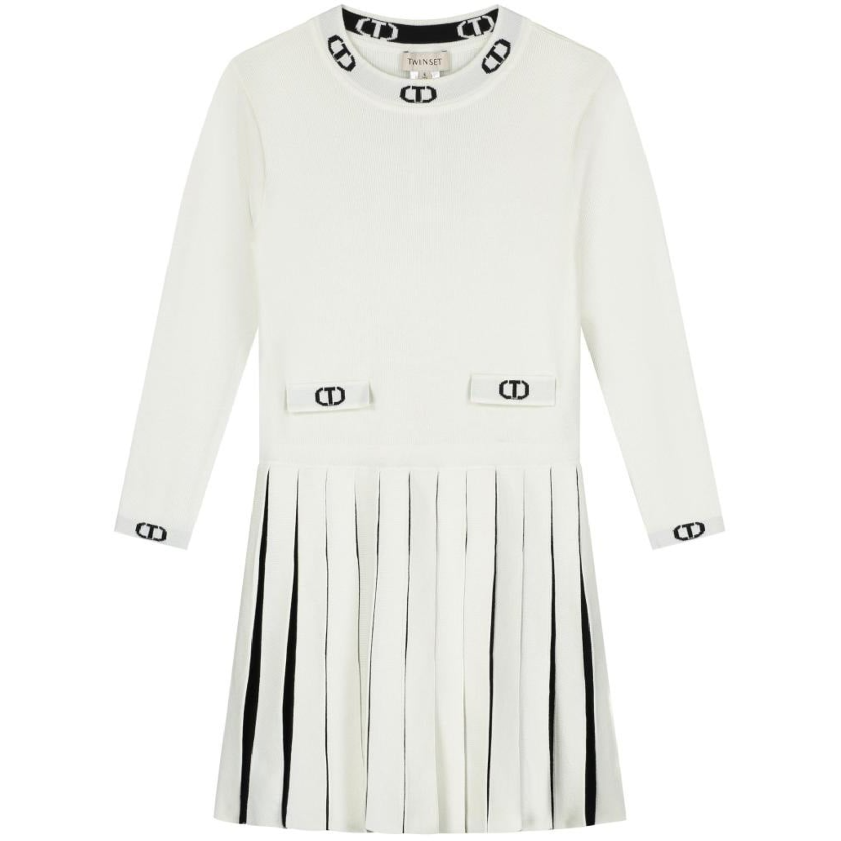 Twinset Twinset ABITO BIC.OFF WHITE/NERO - 252GB3032