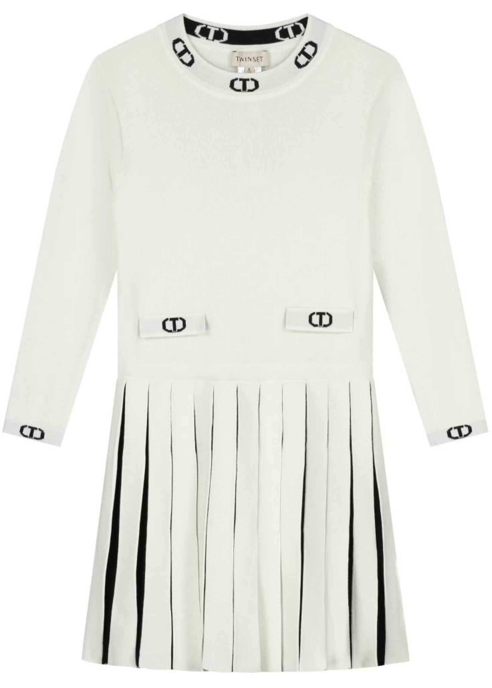 Twinset Twinset ABITO BIC.OFF WHITE/NERO - 252GB3032