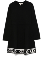 Twinset Twinset ABITO MORBIDO CORTO IN MAGLIA BIC.NERO/OFF WHITE - 242GJ3162