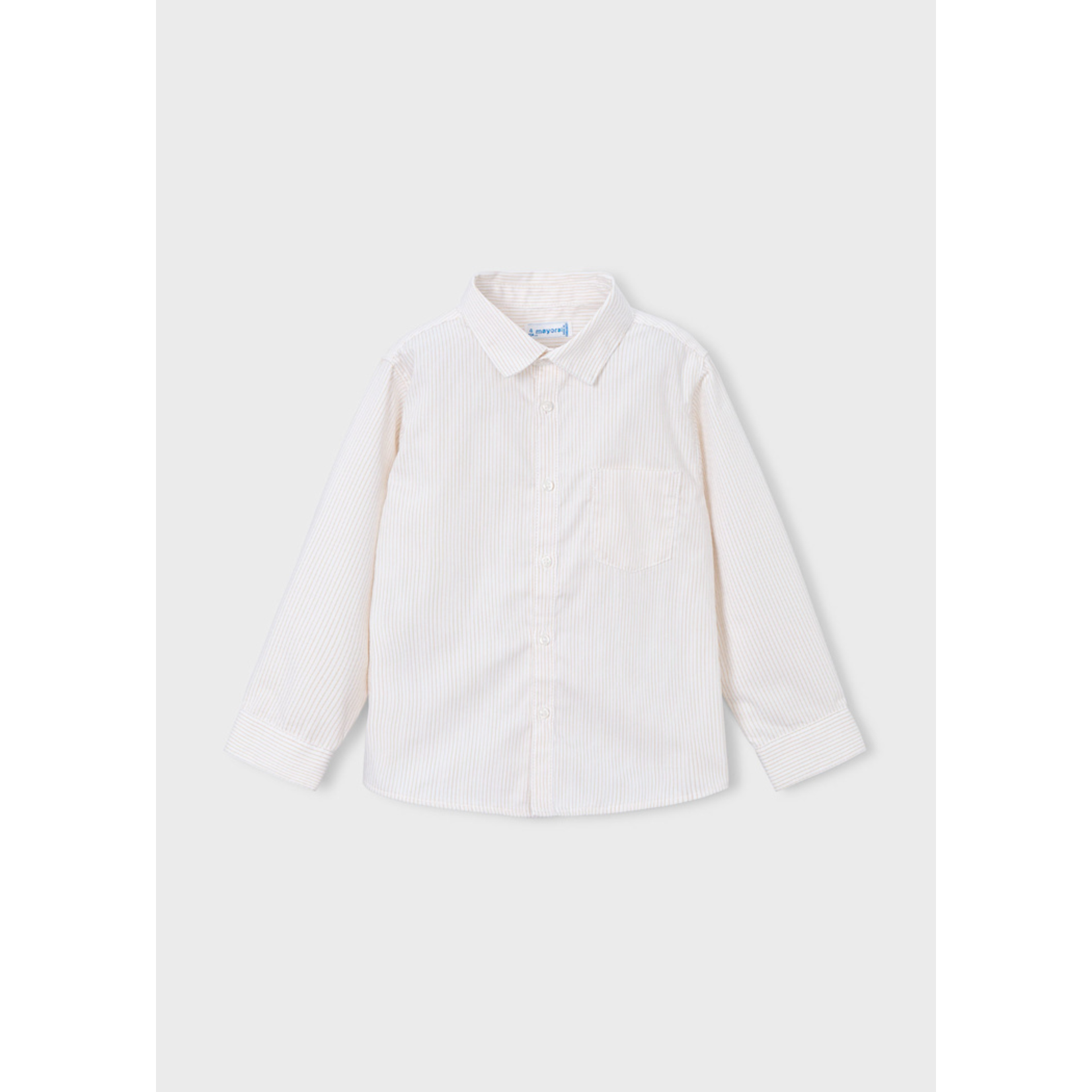 Mayoral Mayoral Basic l/s shirt White -stripe