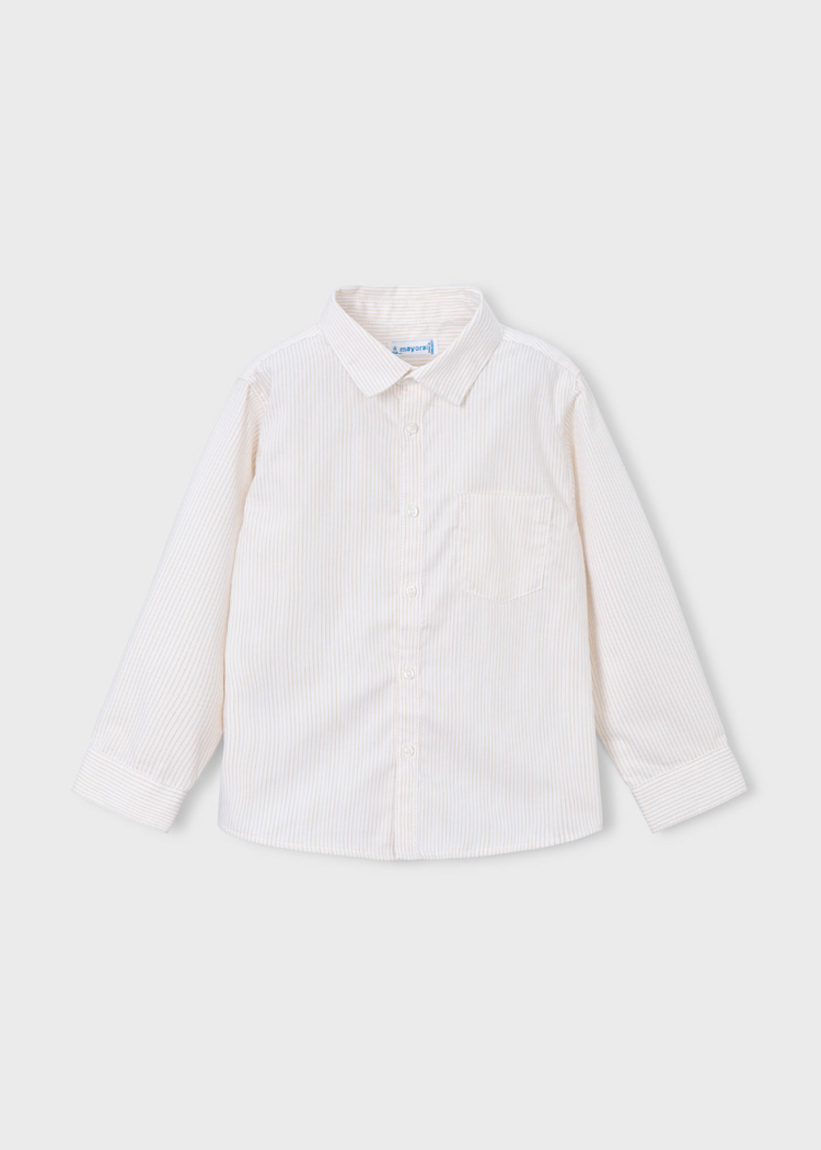 Mayoral Mayoral Basic l/s shirt White -stripe