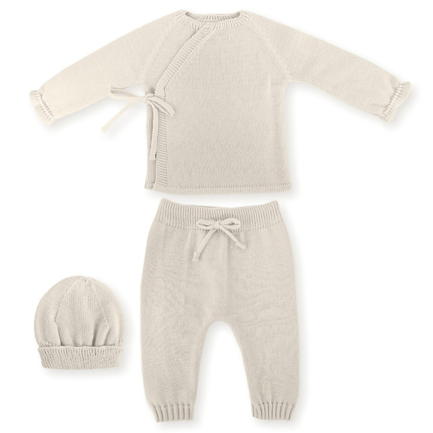 Mac Ilusion Mac Ilusion Traje 3 Piezas sueter, pantalon sin pies y bonet ESSENCIAL SafariB