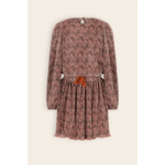 NoNo NoNo Miron AOP Leopard Plissee Dress N509-5800 Taupe