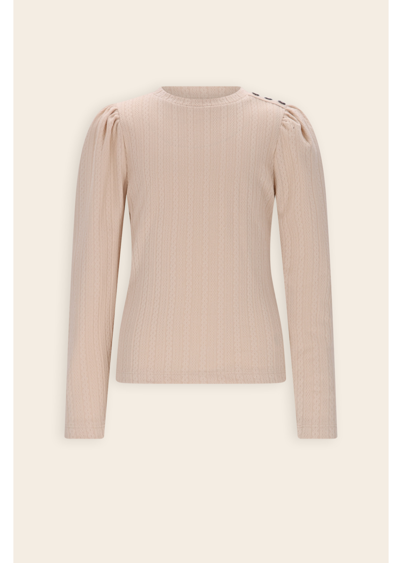 NoNo NoNo Kiva Fancy Knit Jersey N508-5403 Pearled Ivory