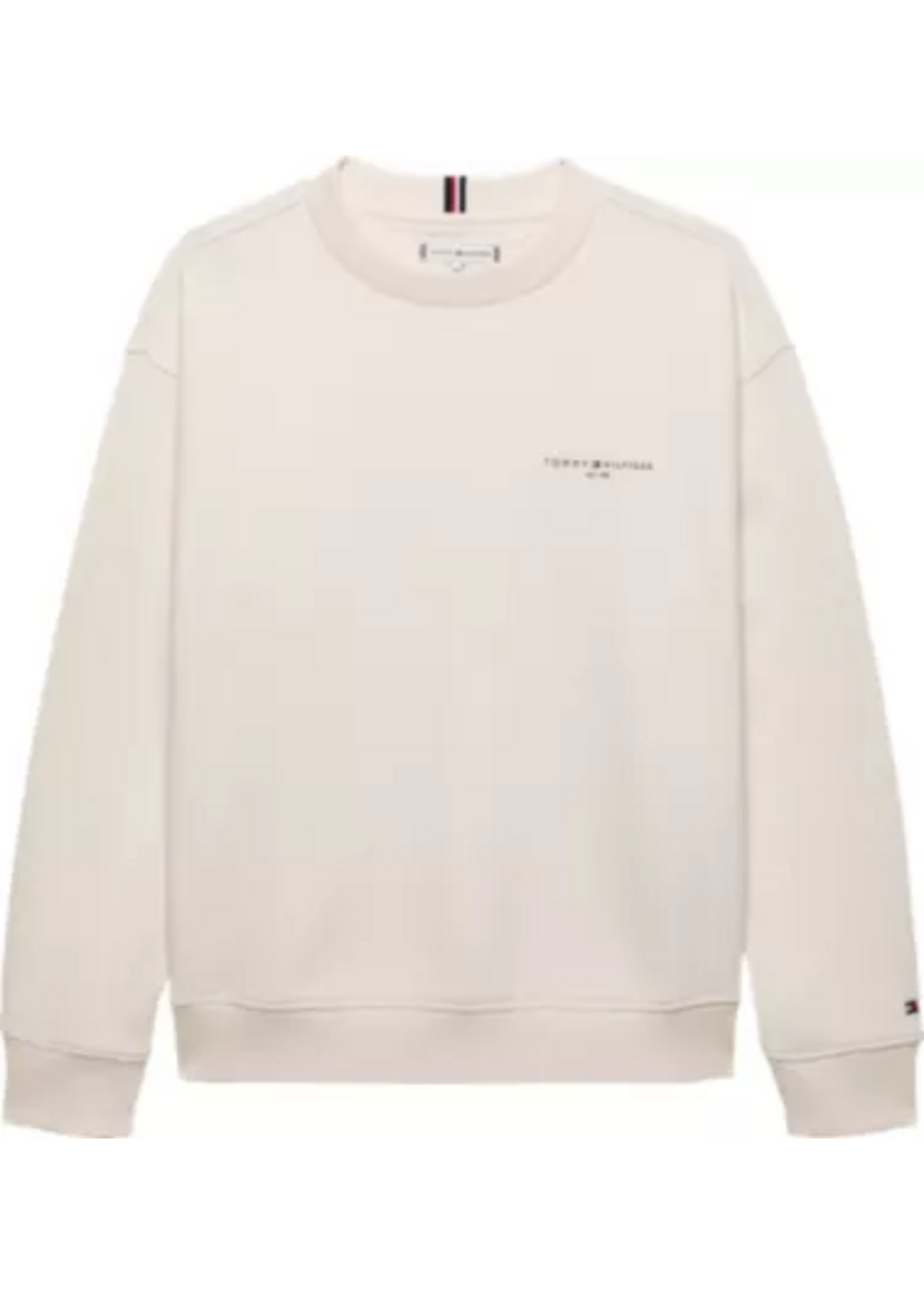 Tommy Hilfiger Tommy Hilfiger MINI CORP C-NECK SWEATSHIRT KS0KS00665YBH ANCIENT WHITE