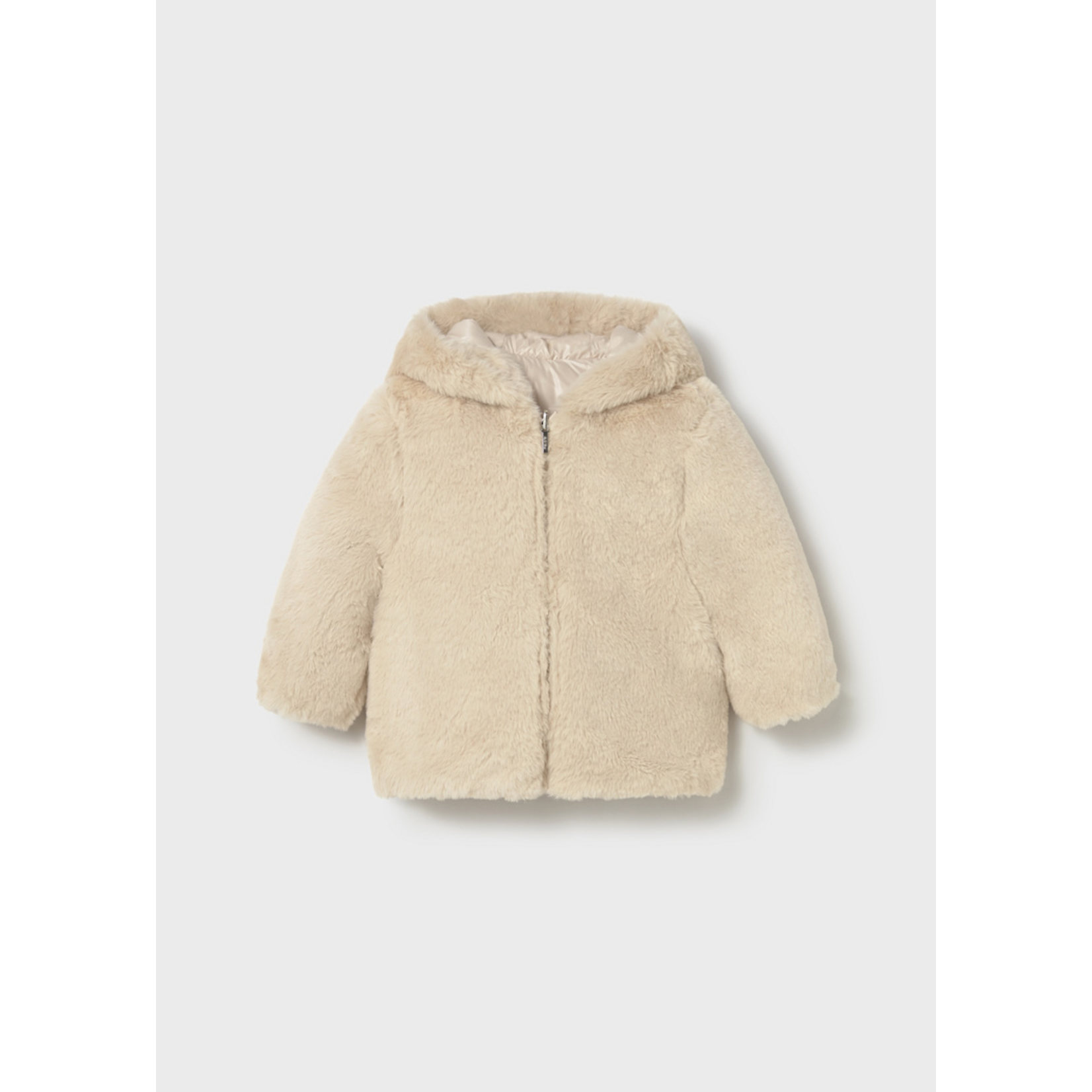 Mayoral Mayoral Reversible faux fur jacket Sand - 25 02435