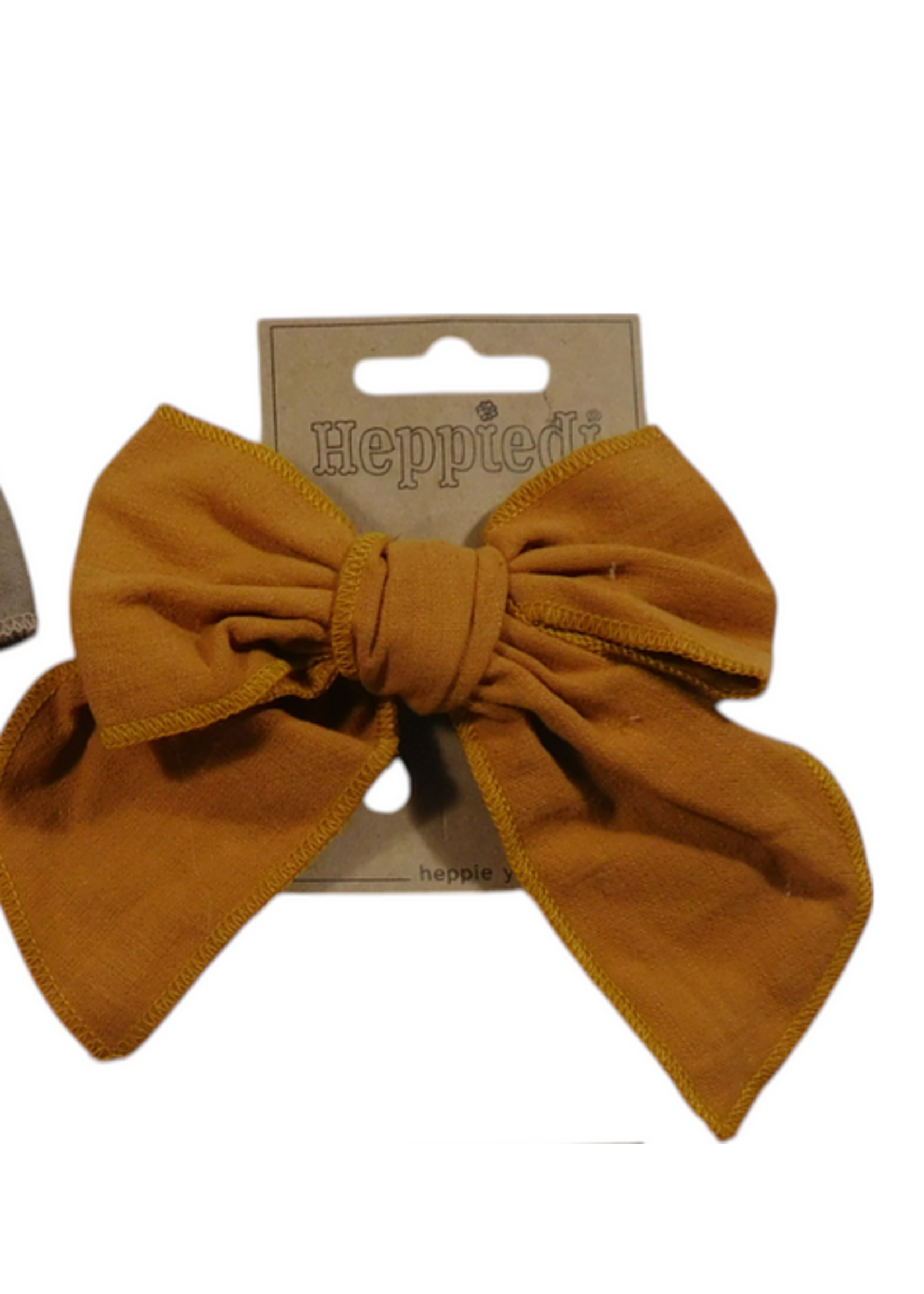 Heppiedie  haarknijper linnen oker