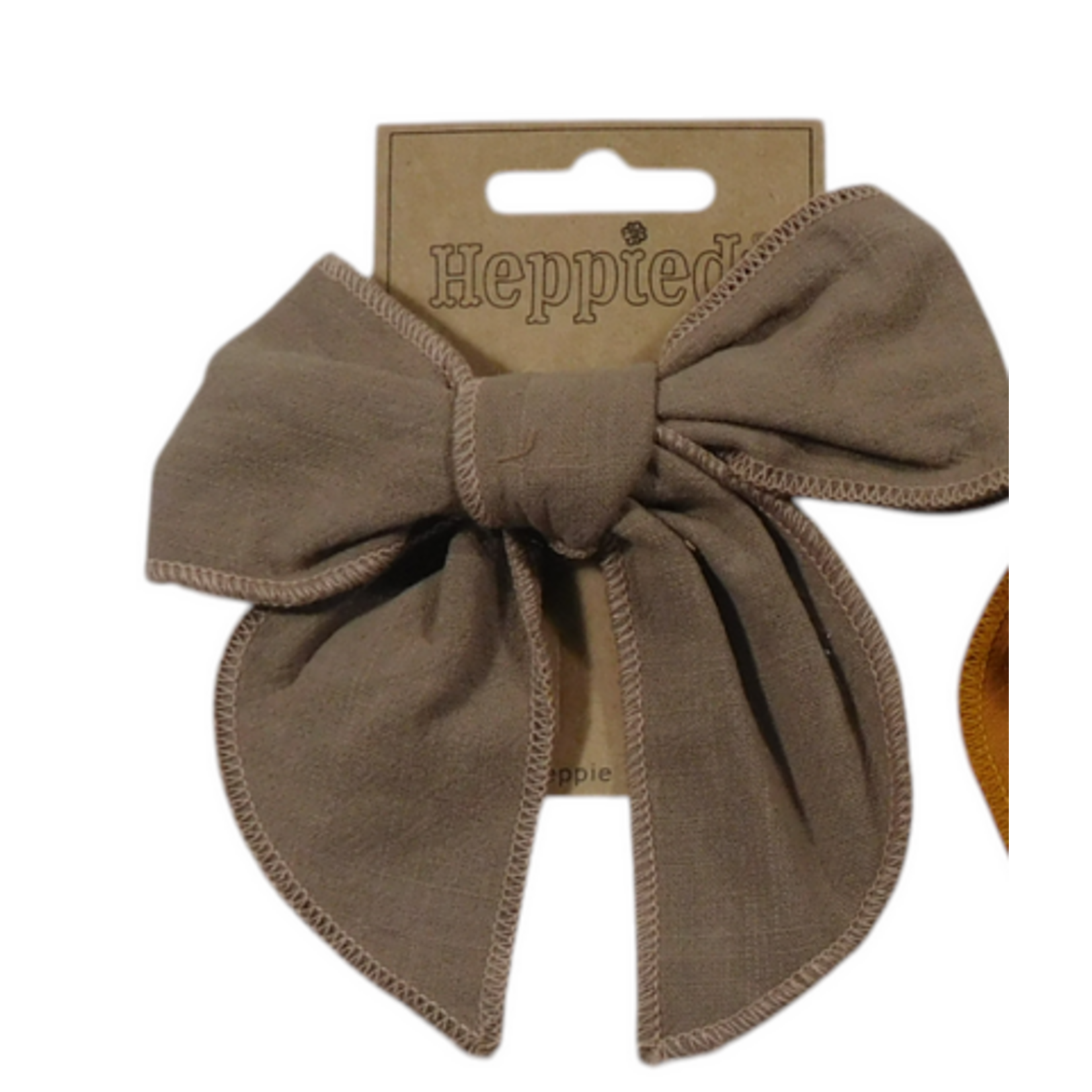 Heppiedie  haarknijper linnen beige
