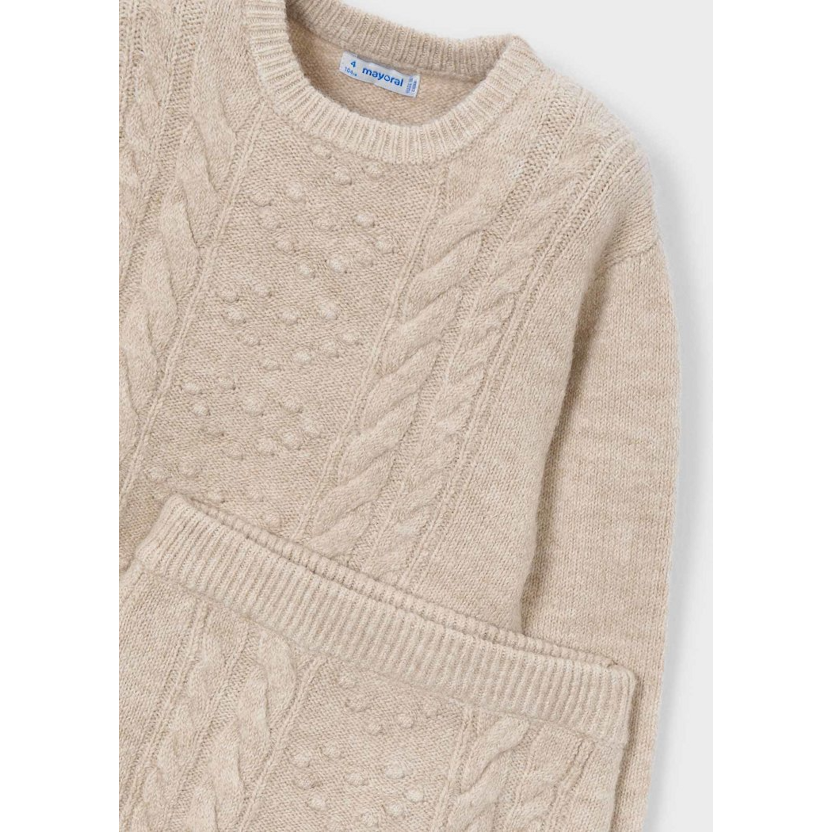 Mayoral Mayoral Tricot skirt set Sesame - 25 04934