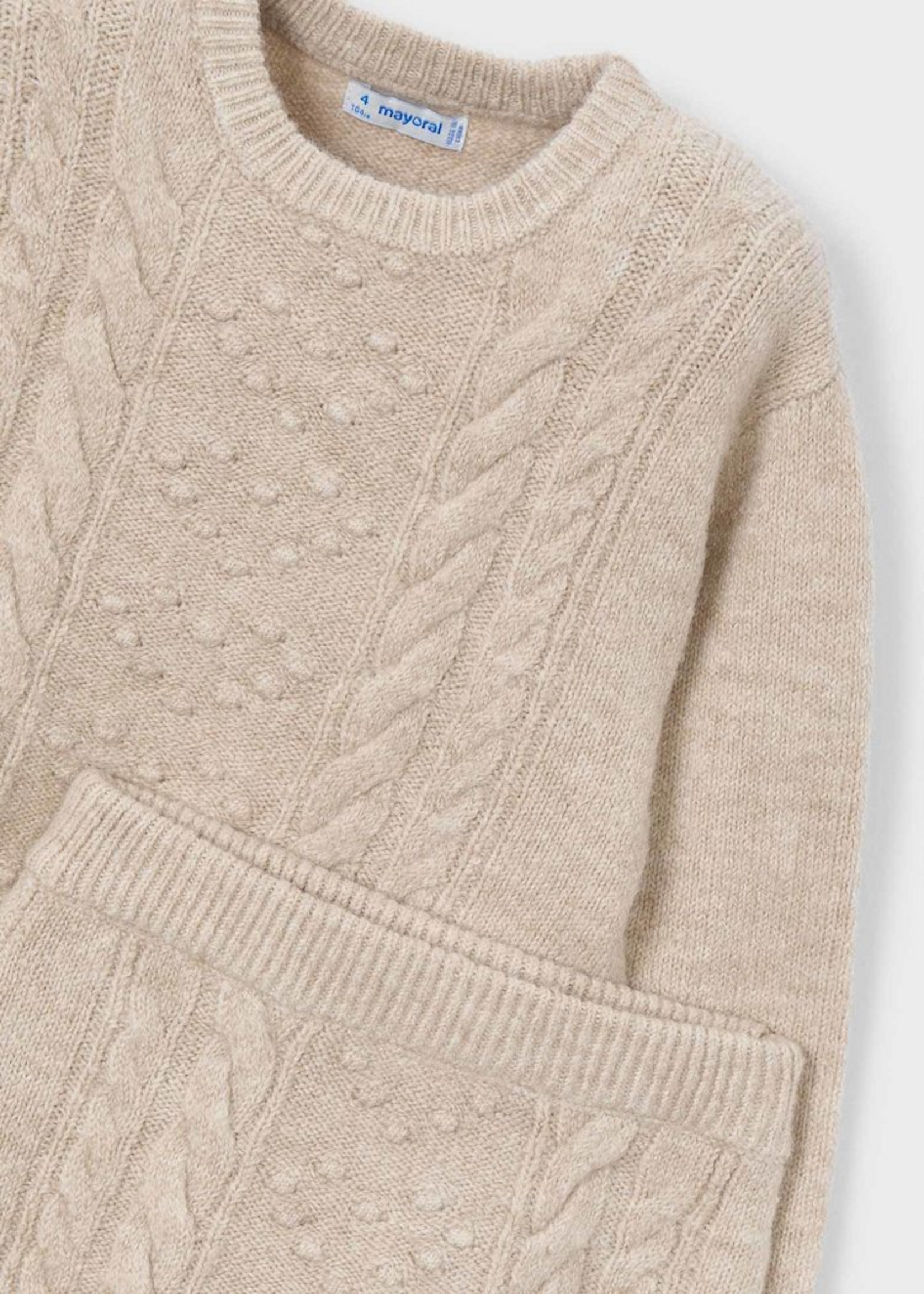 Mayoral Mayoral Tricot skirt set Sesame - 25 04934