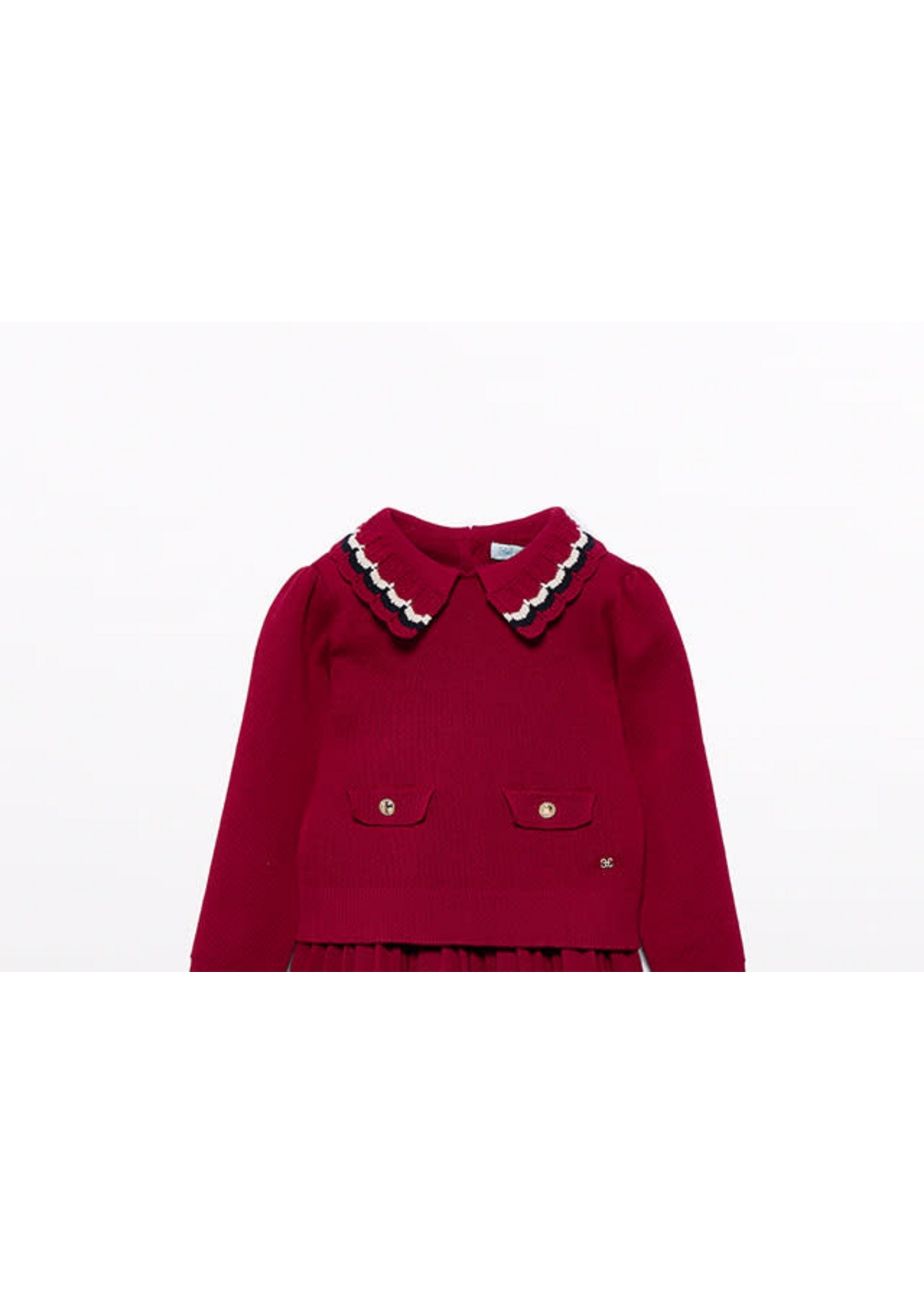 Abel & Lula Abel & Lula Pleated knit skirt  Red