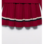 Abel & Lula Abel & Lula Pleated knit skirt  Red