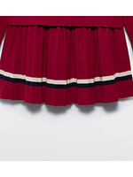 Abel & Lula Abel & Lula Pleated knit skirt  Red