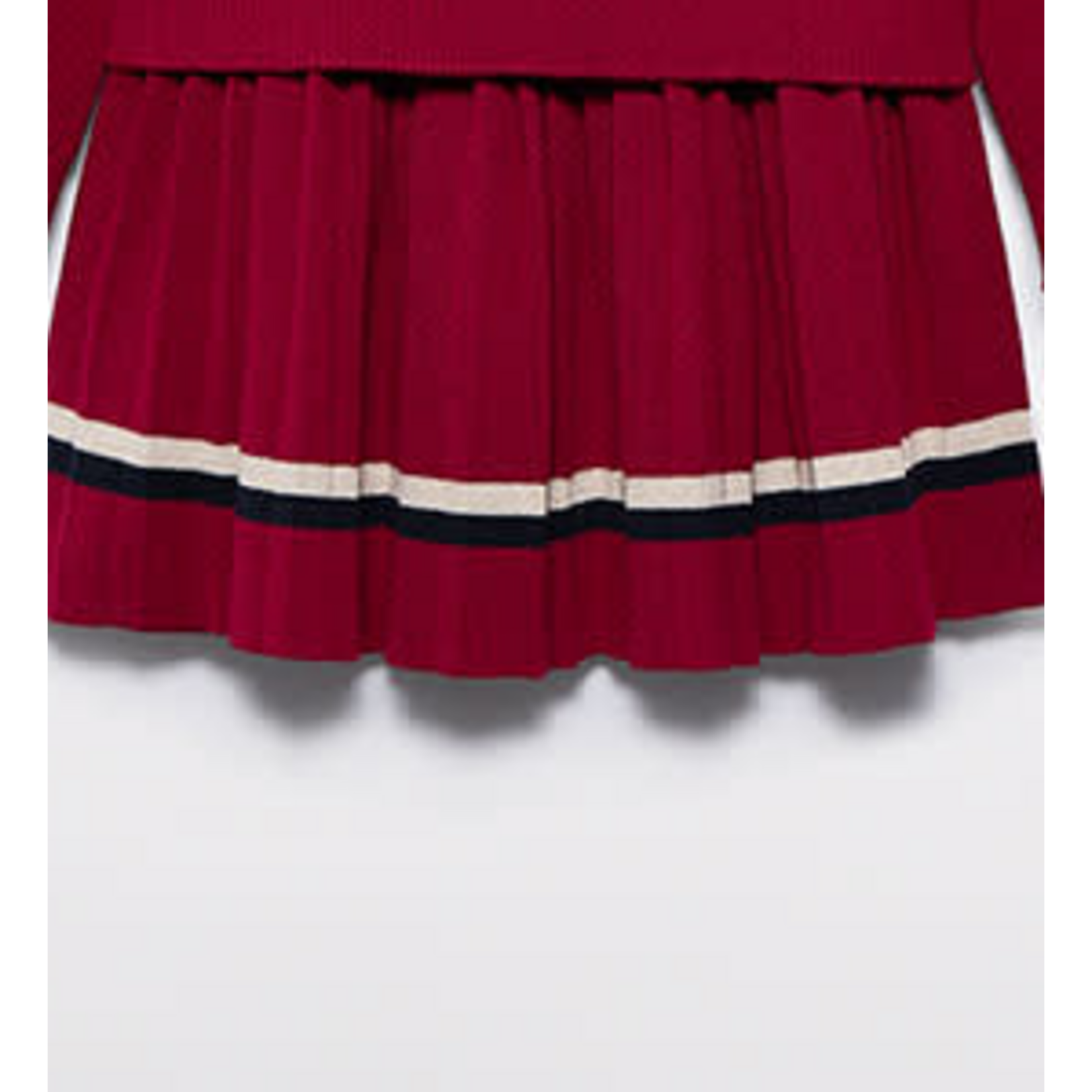 Abel & Lula Abel & Lula Pleated knit skirt  Red