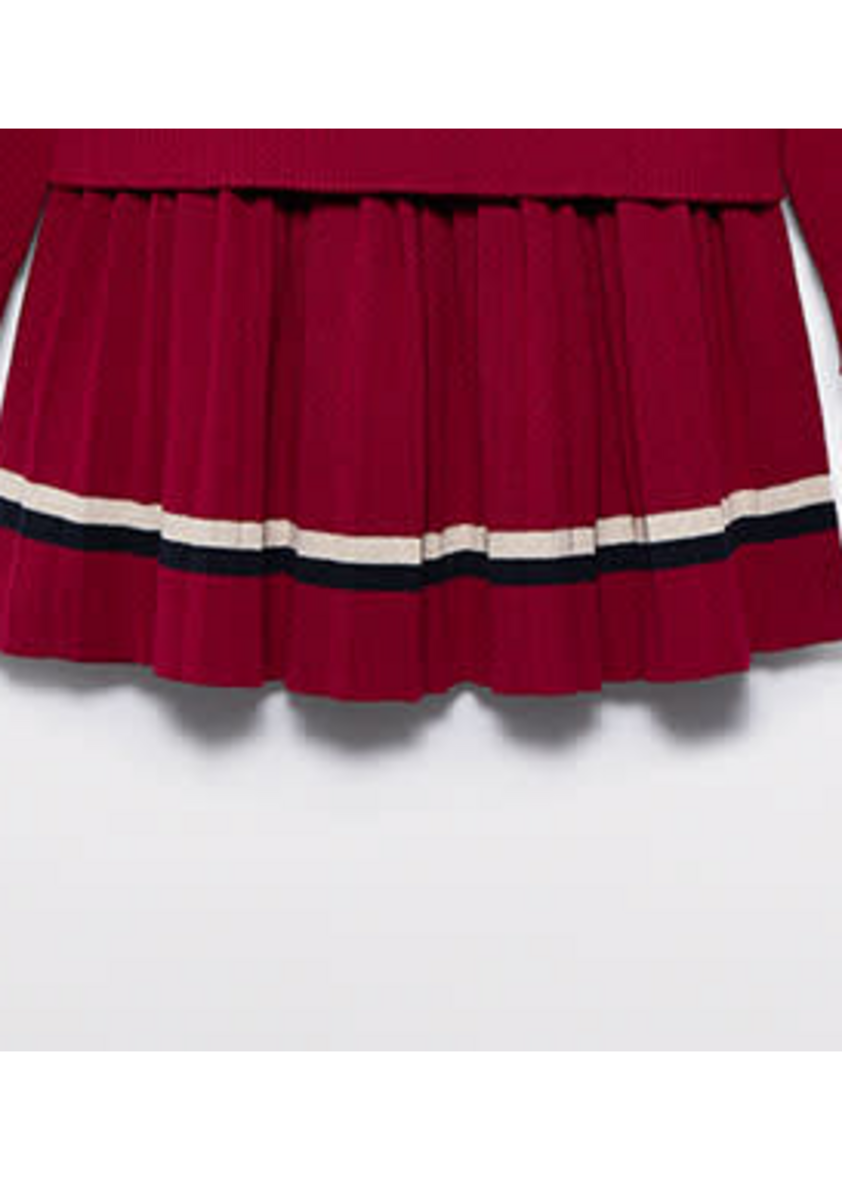 Abel & Lula Abel & Lula Pleated knit skirt  Red
