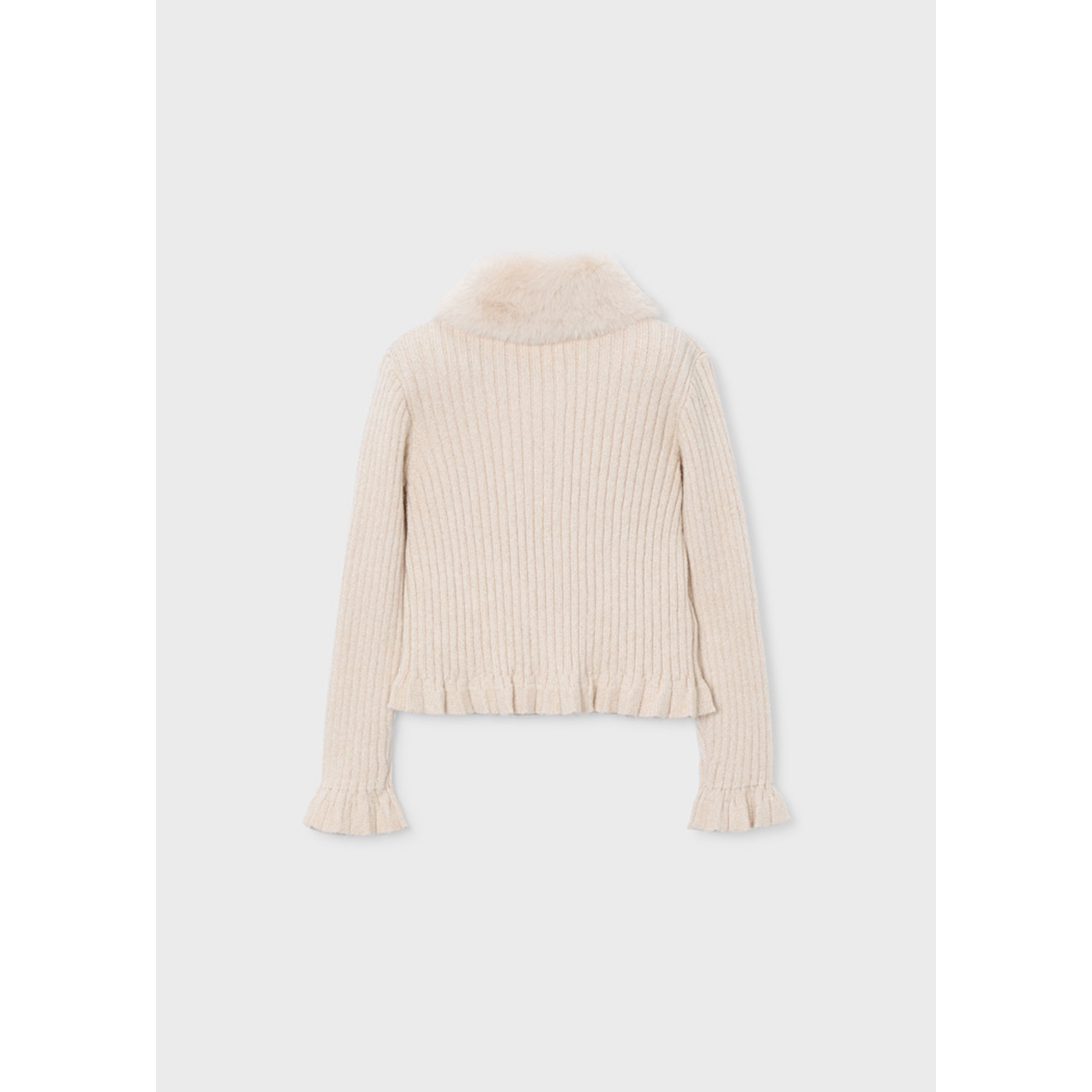 Mayoral Mayoral Faux fur collar cardigan Tapicoa - 25 04311