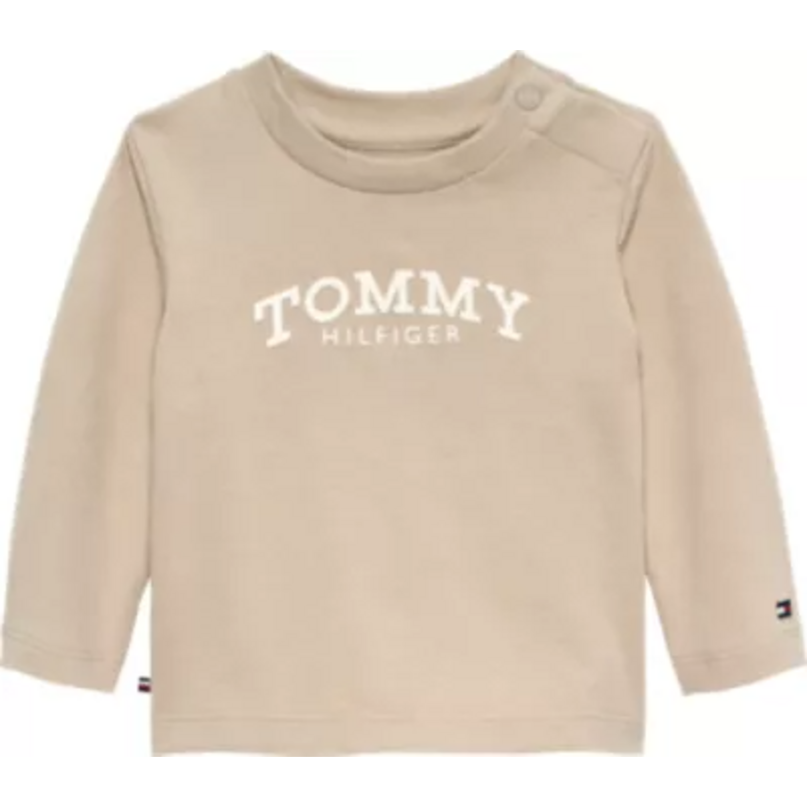 Tommy Hilfiger Tommy Hilfiger MONOTYPE LOGO TEE L/S KN0KN02147ABY GULF SAND