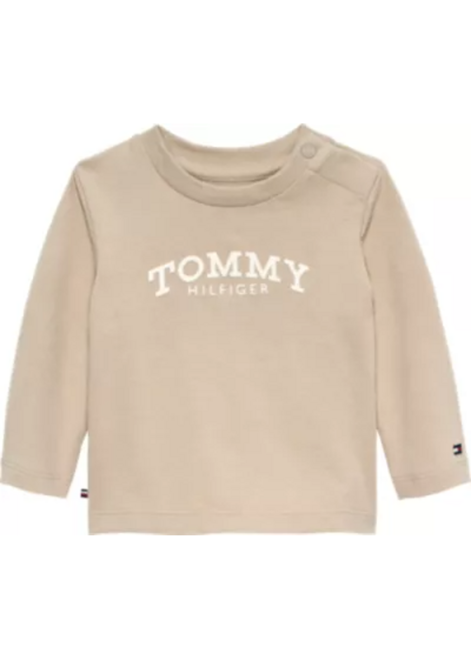 Tommy Hilfiger Tommy Hilfiger MONOTYPE LOGO TEE L/S KN0KN02147ABY GULF SAND