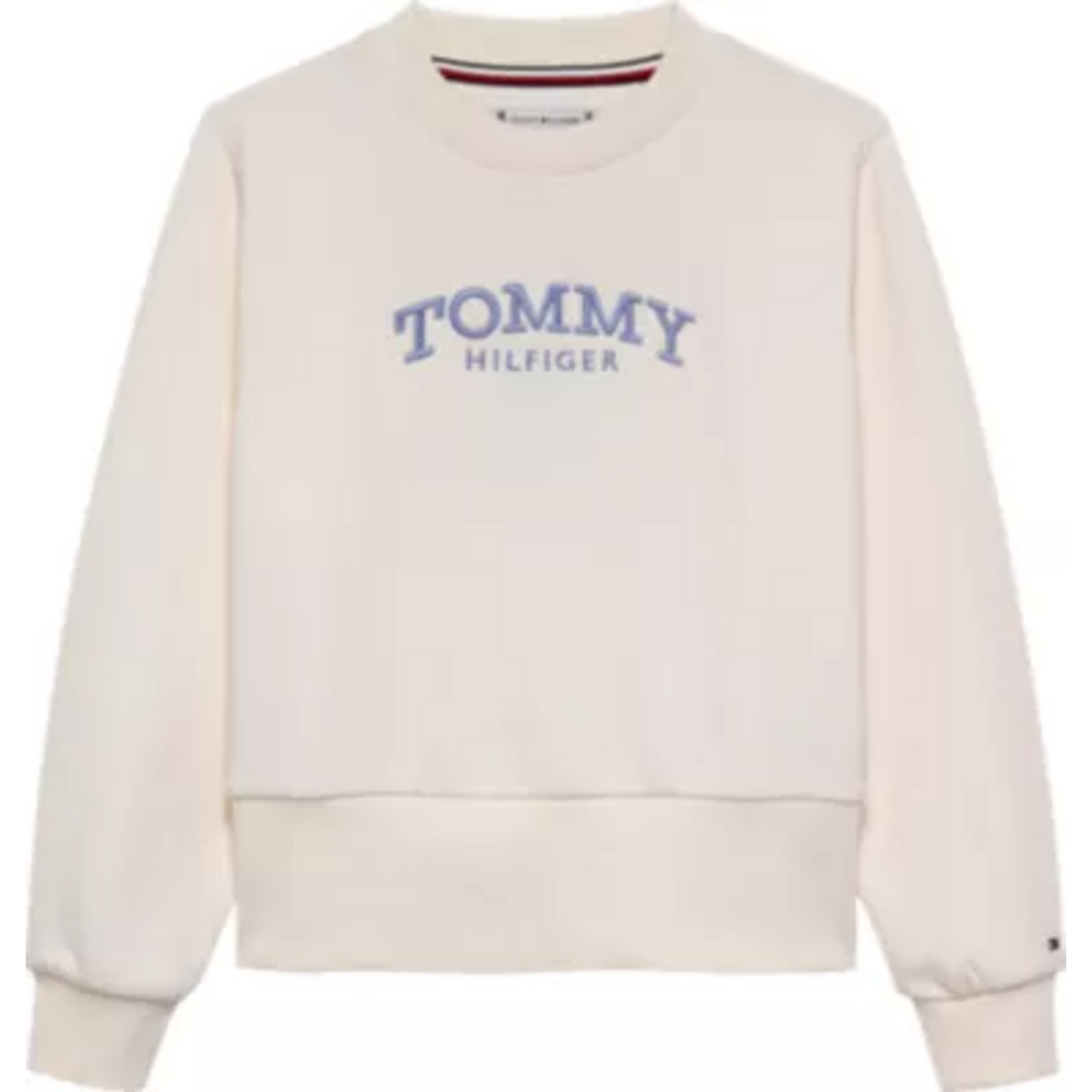 Tommy Hilfiger Tommy Hilfiger HIGH RIB HEM CREW NECK KG0KG08989YBH ANCIENT WHITE