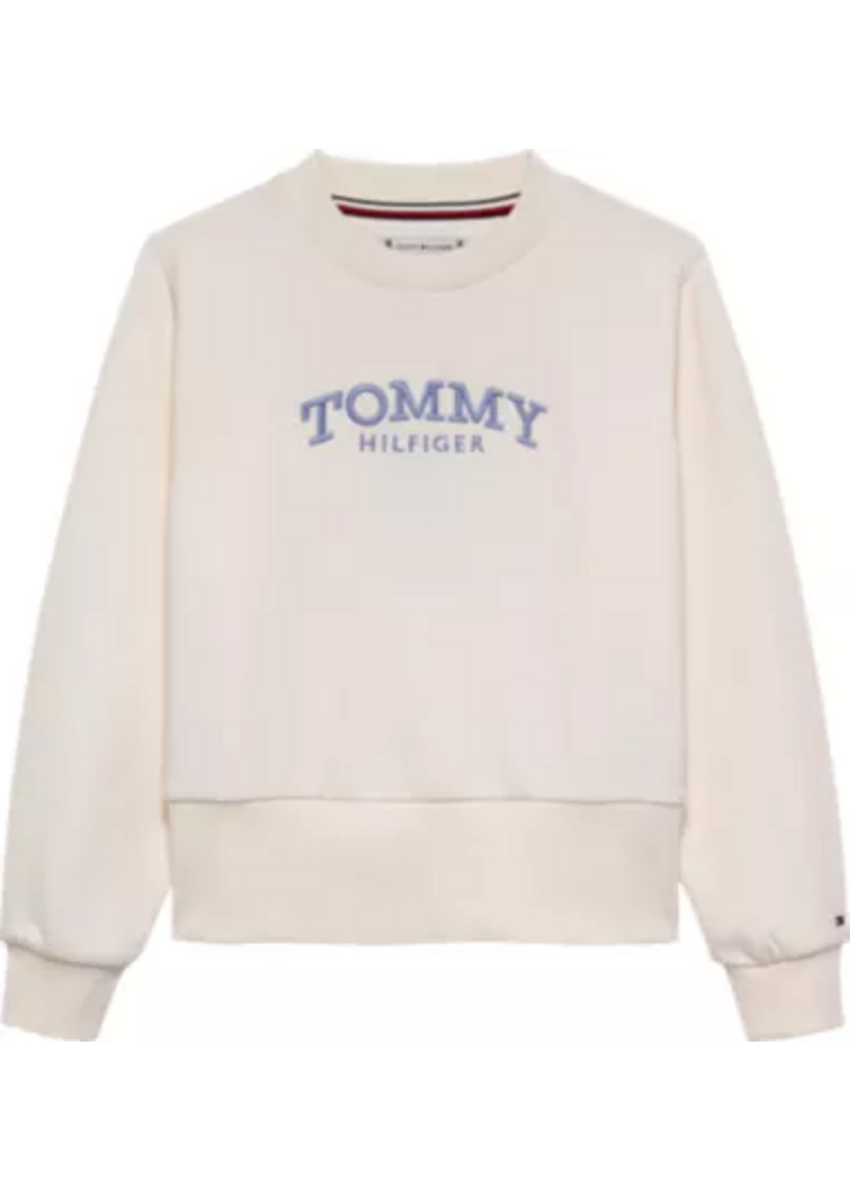 Tommy Hilfiger Tommy Hilfiger HIGH RIB HEM CREW NECK KG0KG08989YBH ANCIENT WHITE