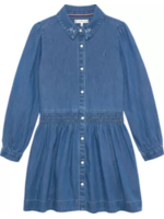 Tommy Hilfiger Tommy Hilfiger EMB FLOWER SHIRT DRESS LS KG0KG090531CD DENIM