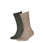Tommy Hilfiger Tommy Hilfiger Sokken zand en groen 2 paar