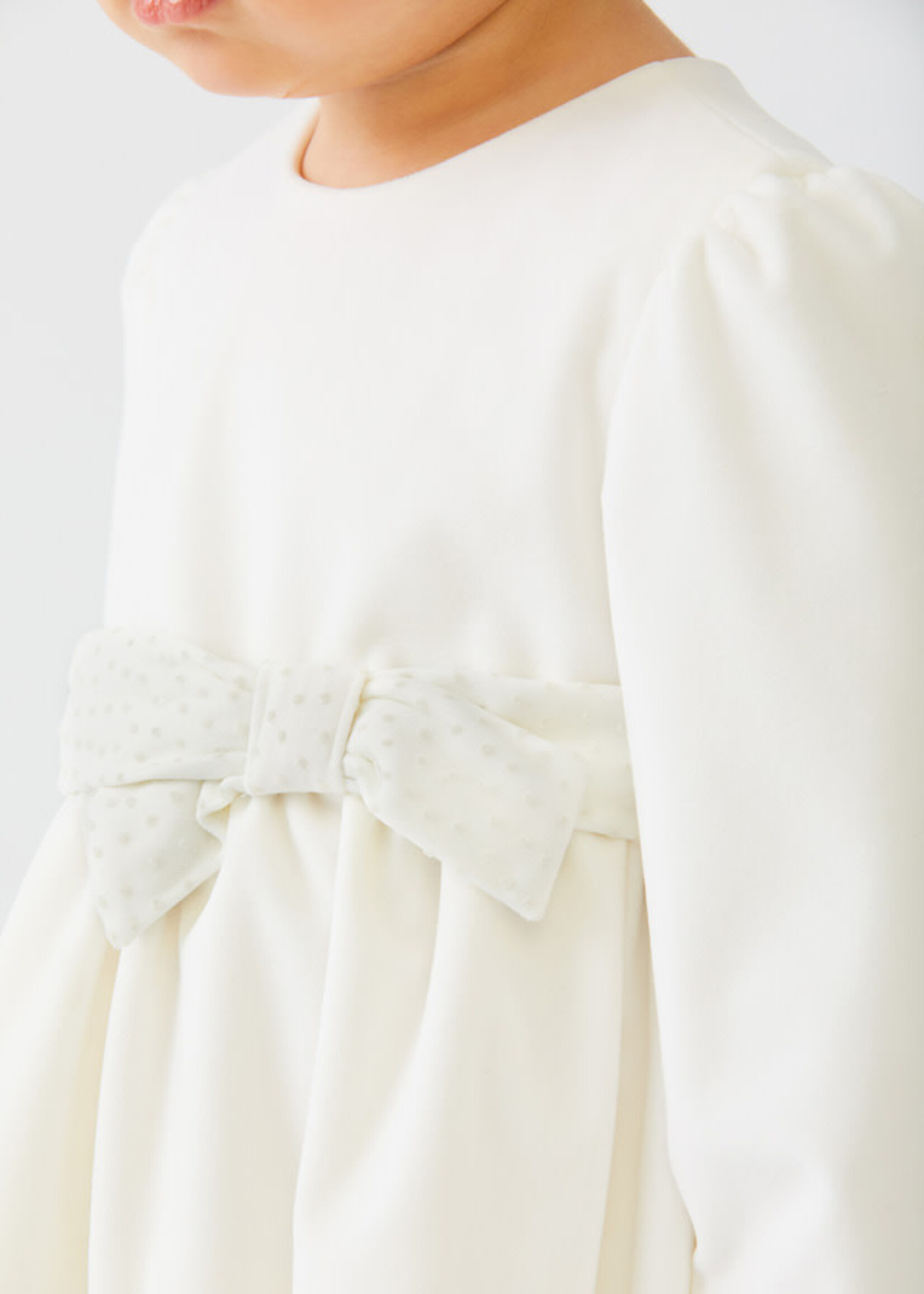 Abel & Lula Abel & Lula Velvet dress Cream - 22 05506