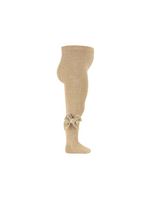 Condor Condor beige 316 met  fluwelen strikken