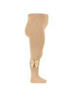 Condor Condor beige 316 met  satijnen strikken strikken