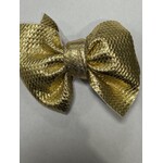 Siena  strik goud bewerkt groot