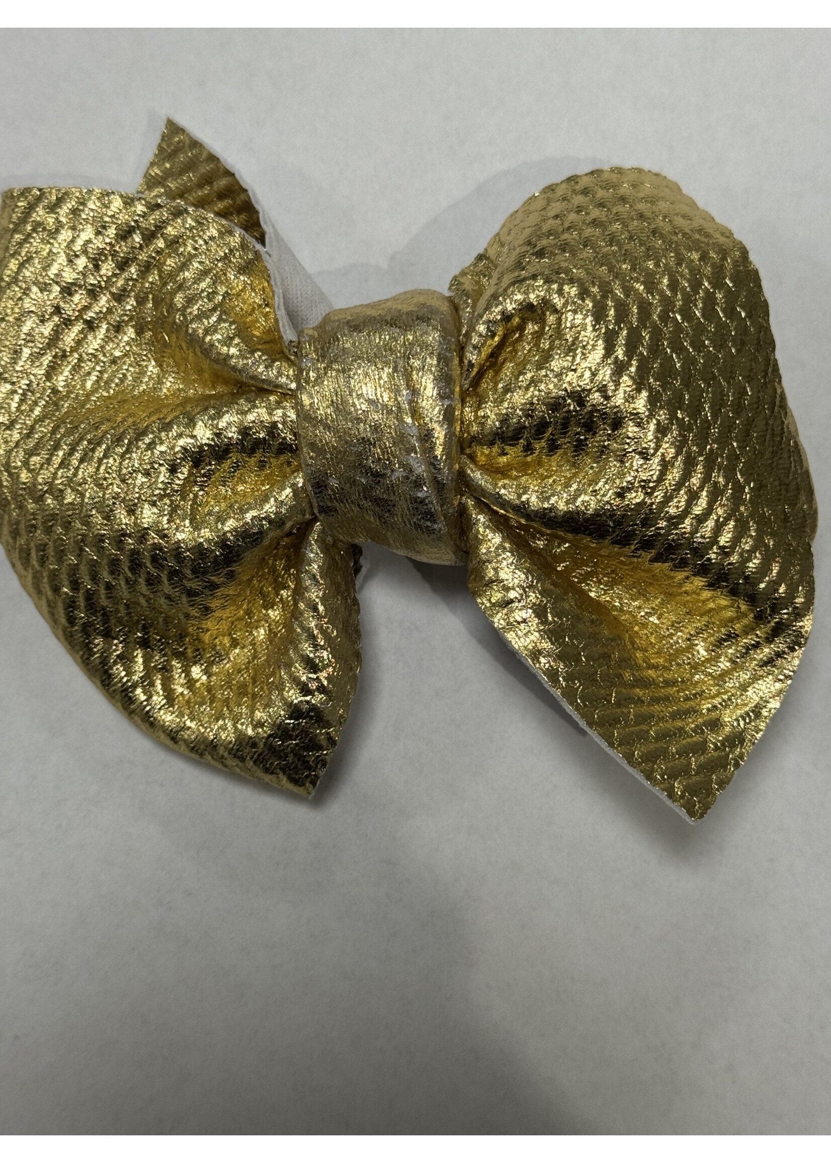 Siena  strik goud bewerkt groot