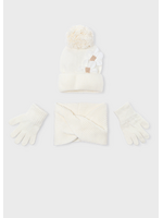 Mayoral Mayoral Hat-scarf set Macchiato - 25 10071