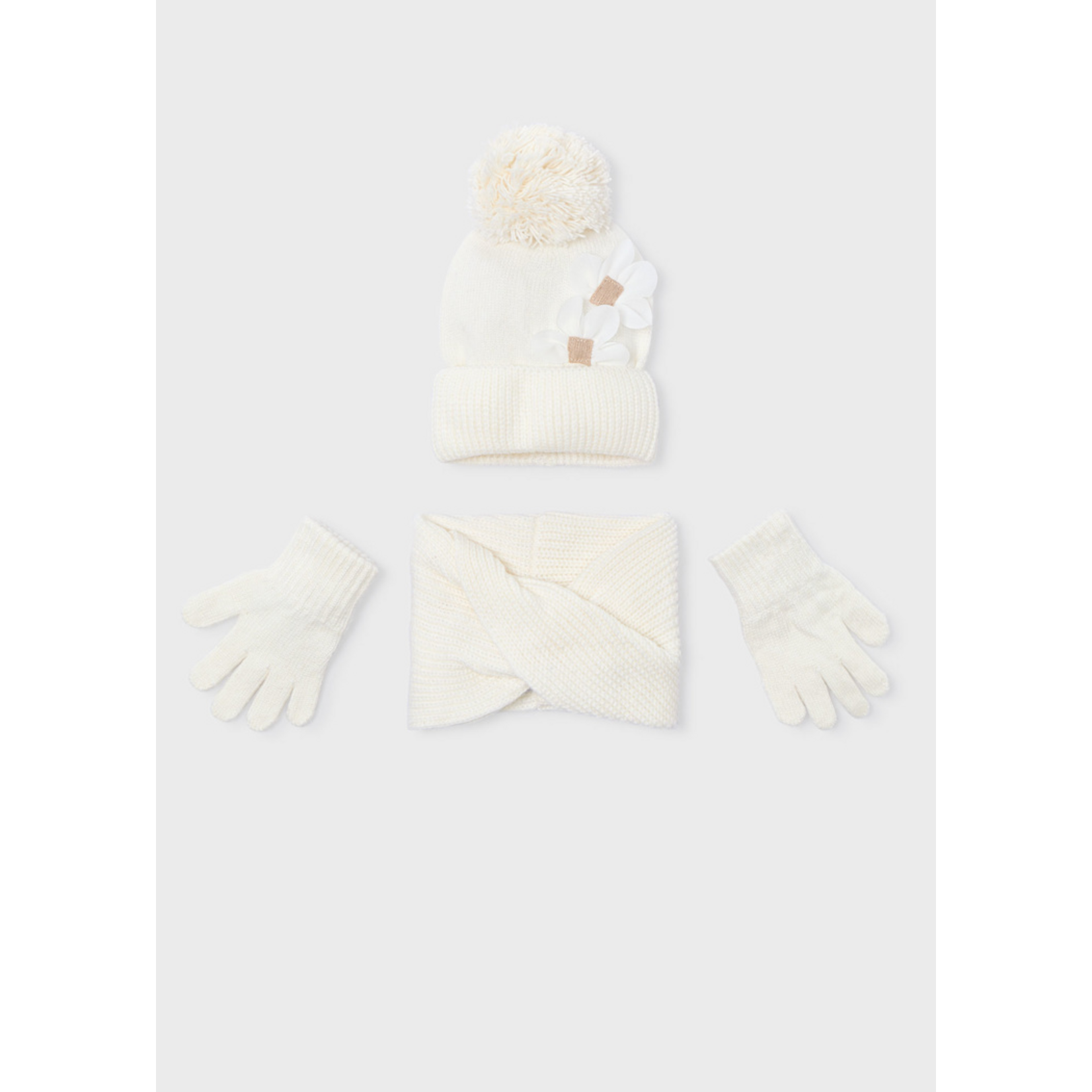 Mayoral Mayoral Hat-scarf set Macchiato - 25 10071