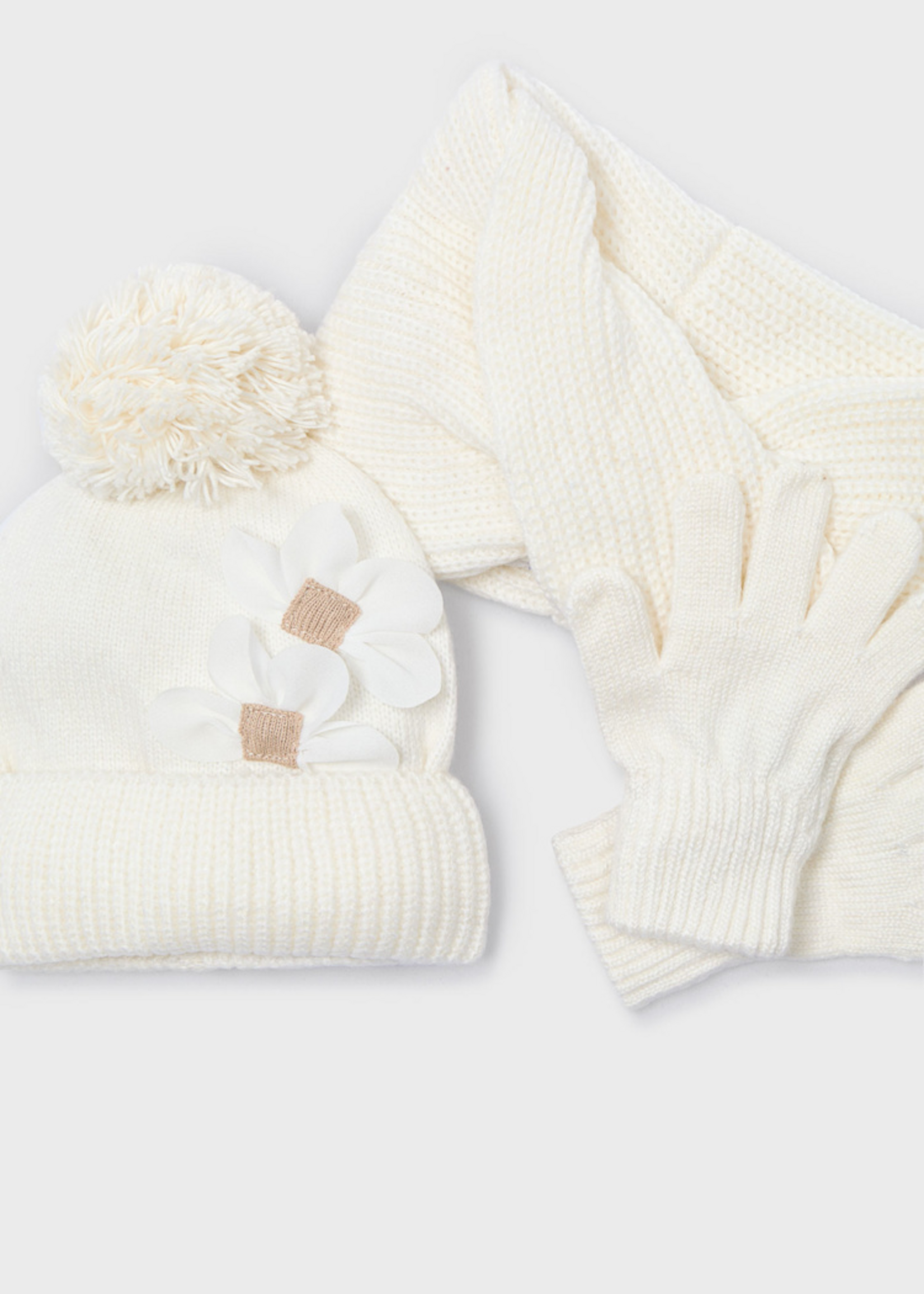 Mayoral Mayoral Hat-scarf set Macchiato - 25 10071