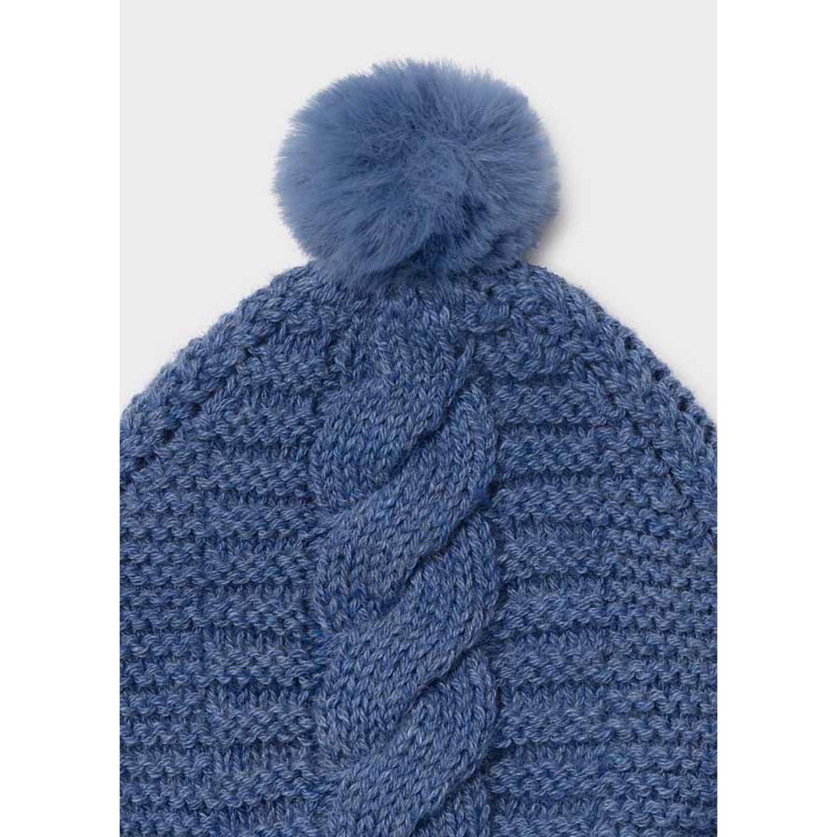 Mayoral Hat and mittens set for newborn born  navy