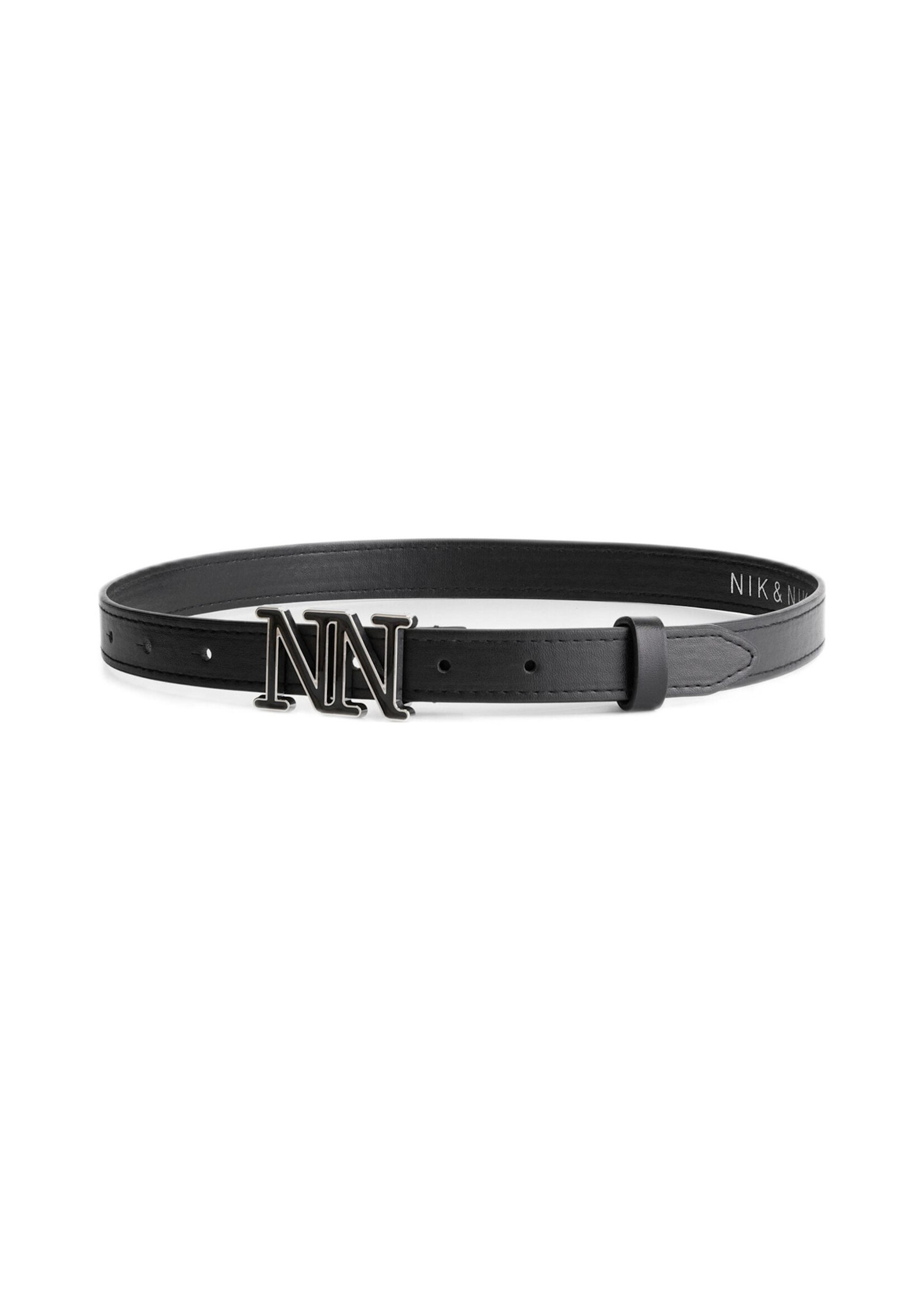 Nik&Nik Nik&Nik Enamel Belt Black G 9-176 2501