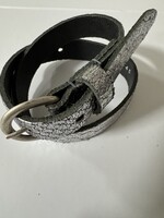 Riem smal  zilver met kroko