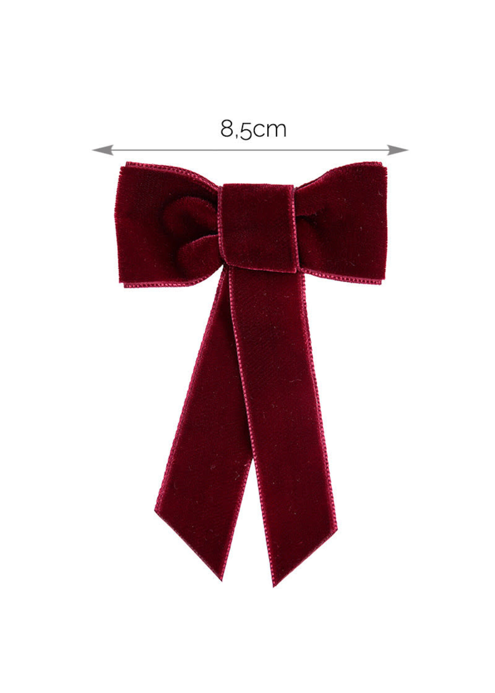 Condor Condor strik fluweel lang bordeaux