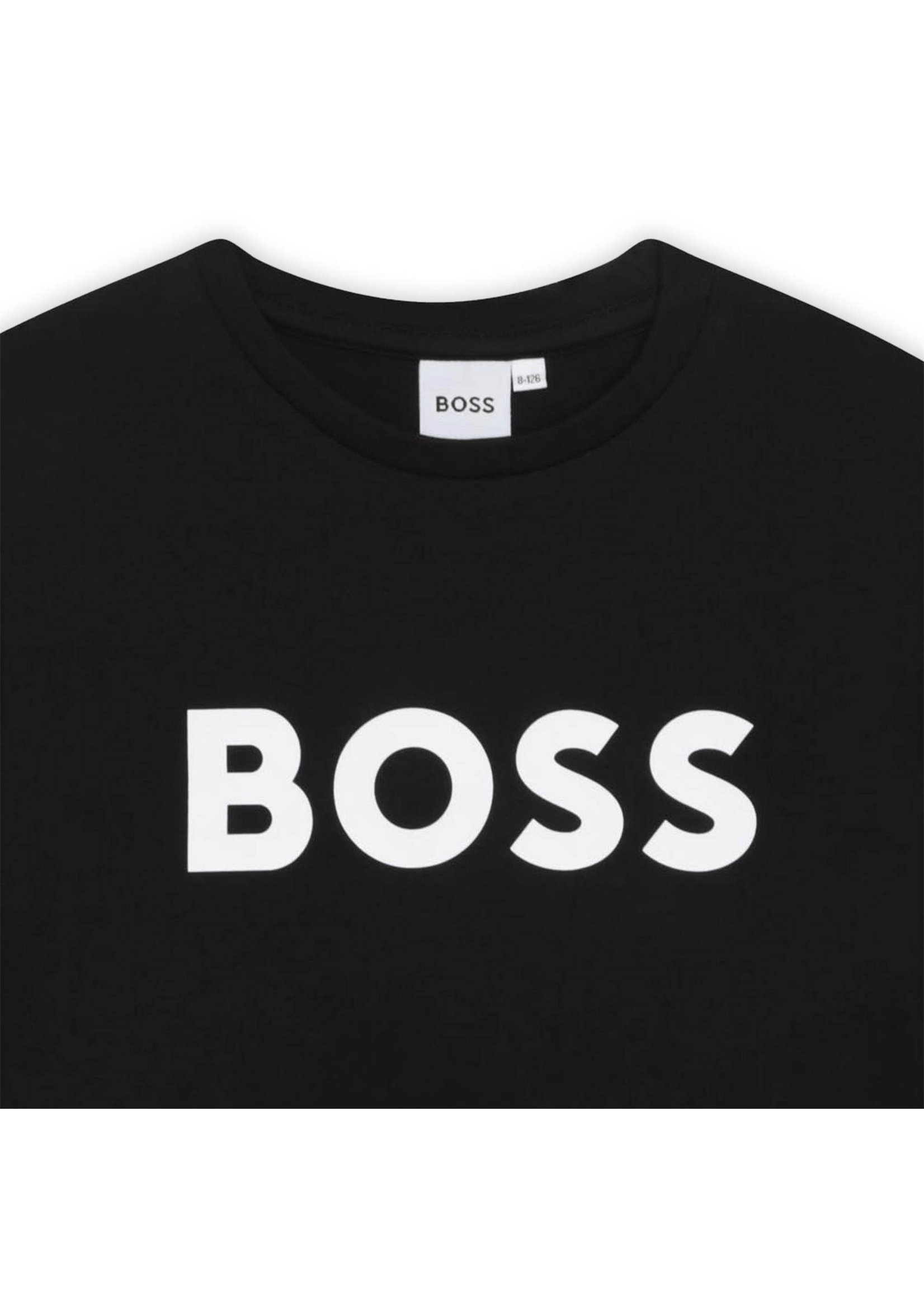 Boss Boss T-SHIRT KORTE MOUWEN ZWART BOSS
