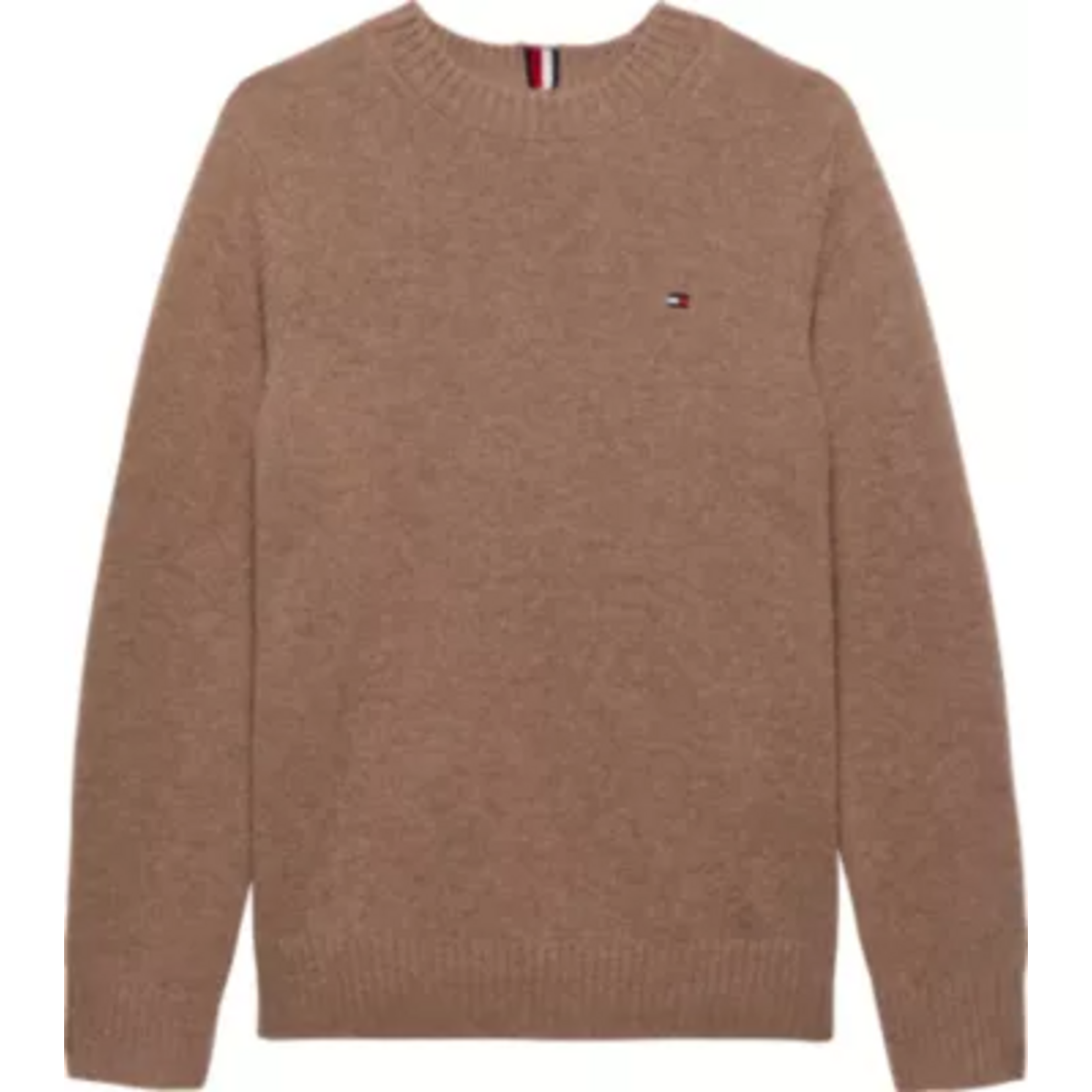 Tommy Hilfiger Tommy Hilfiger LAMBSWOOL CN SWEATER KB0KB10348RBC SAFARI CANVAS HEATHER