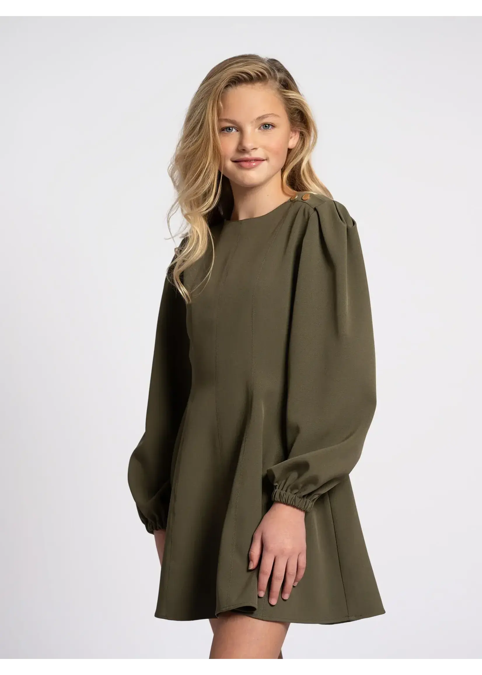 Nik&Nik Nik&Nik Eliza Dress Deep Forest Green G 5-693 2505