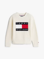 Tommy Hilfiger Tommy Hilfiger HERITAGE FLAG SWEATER KB0KB10071YA8 IVORY SILK