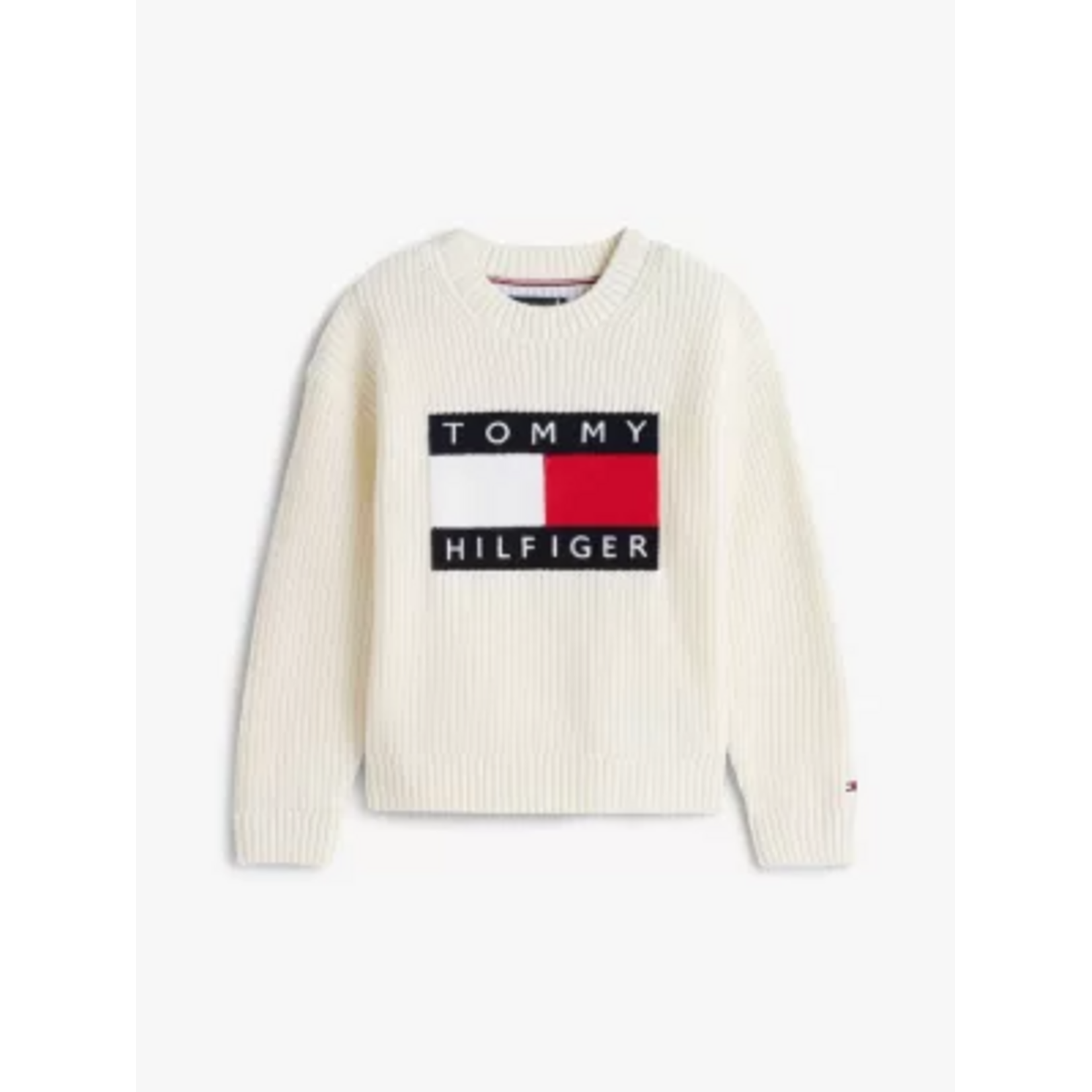 Tommy Hilfiger Tommy Hilfiger HERITAGE FLAG SWEATER KB0KB10071YA8 IVORY SILK
