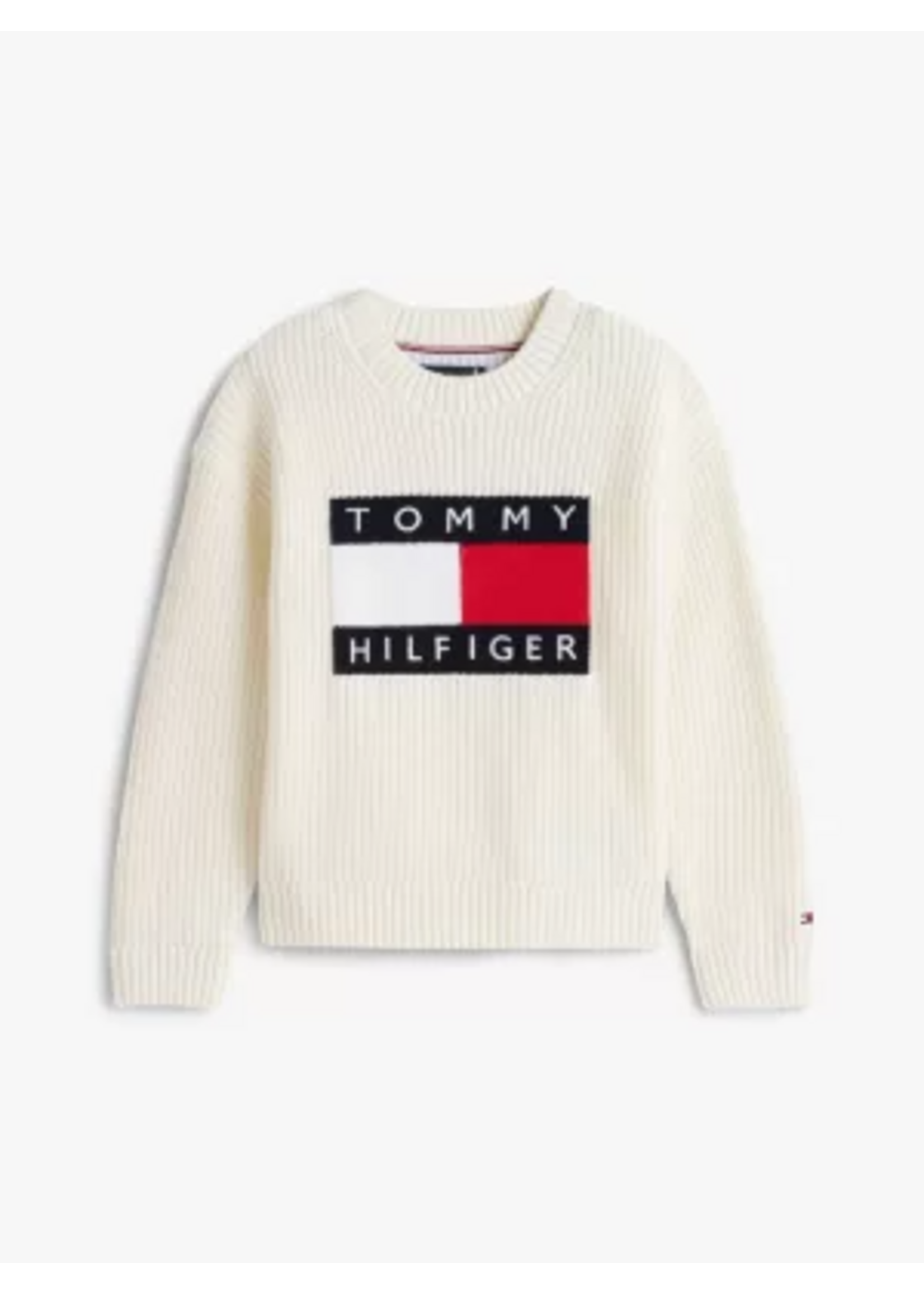 Tommy Hilfiger Tommy Hilfiger HERITAGE FLAG SWEATER KB0KB10071YA8 IVORY SILK