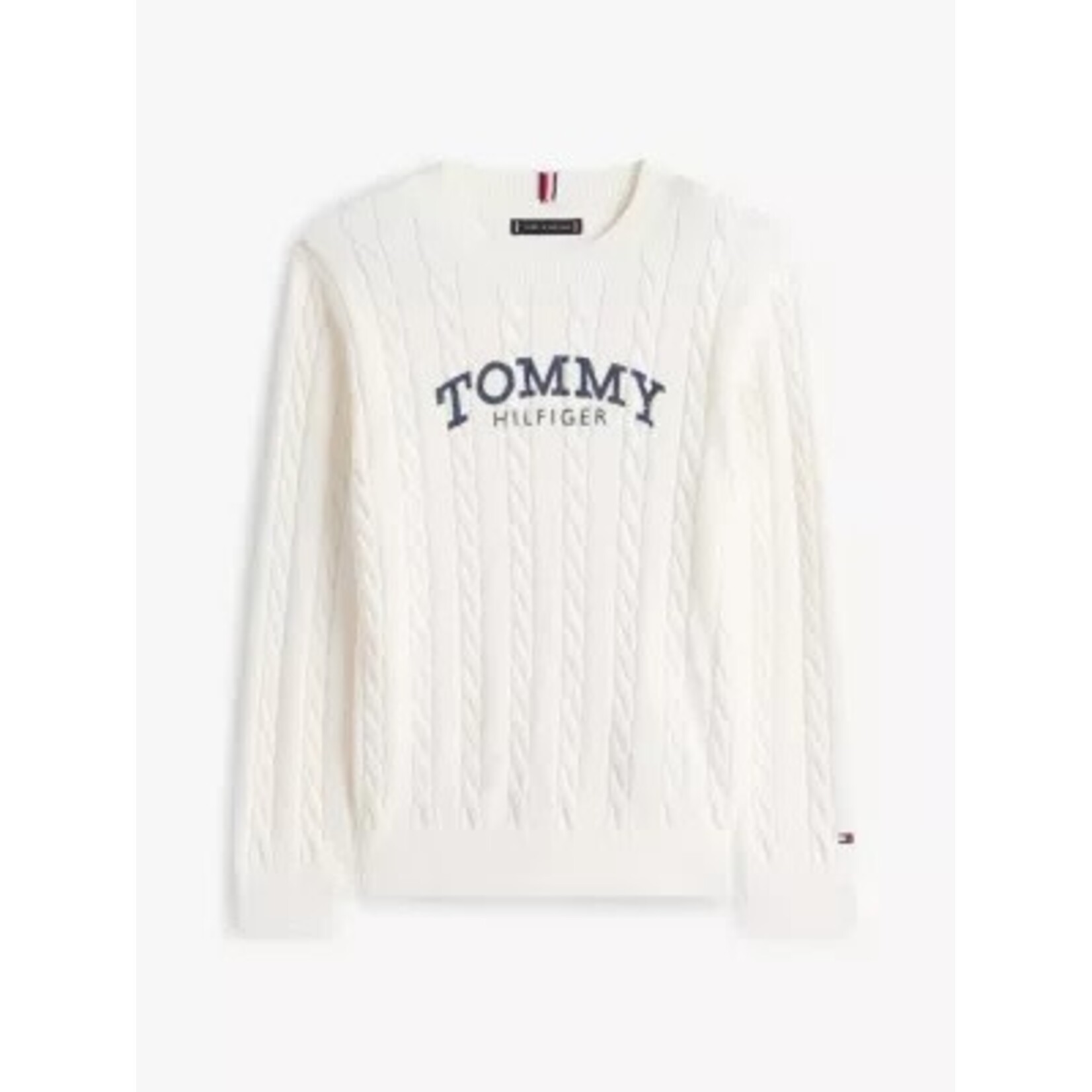 Tommy Hilfiger Tommy Hilfiger GRAPHIC CABLE CN SWEATER KB0KB10347YA8 IVORY SILK