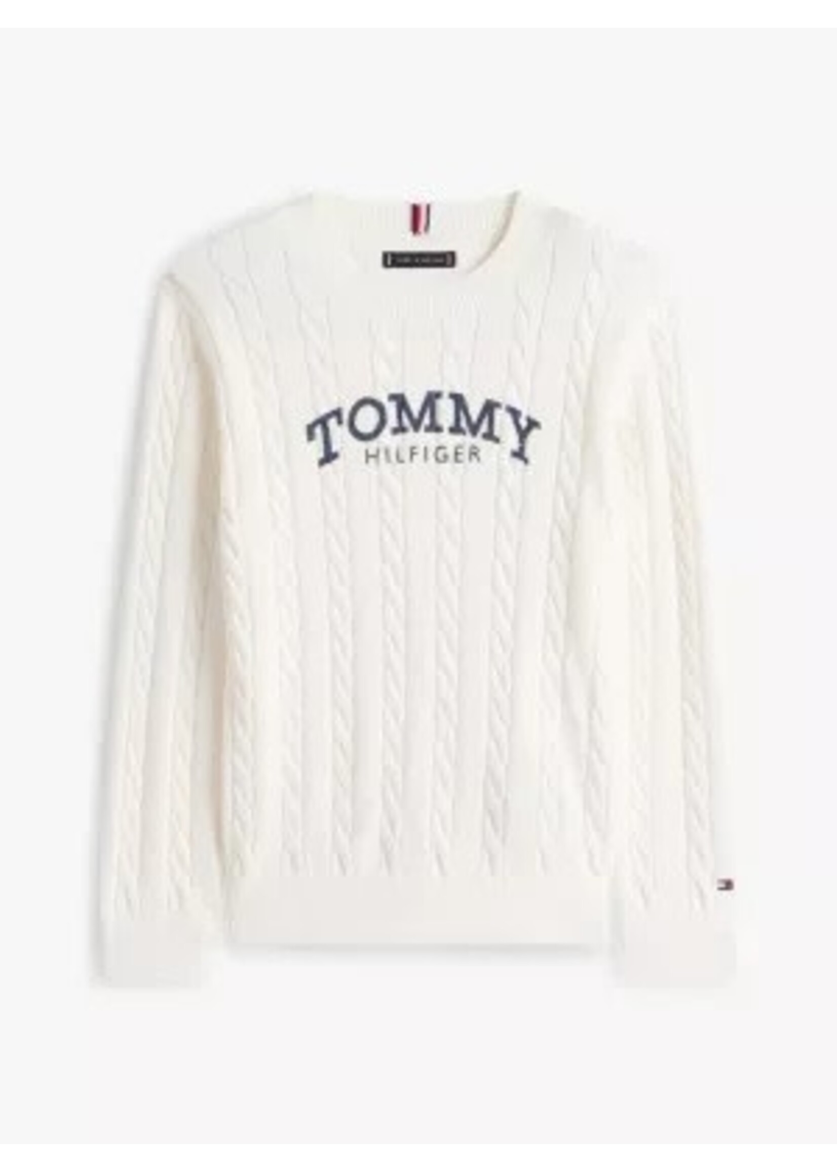 Tommy Hilfiger Tommy Hilfiger GRAPHIC CABLE CN SWEATER KB0KB10347YA8 IVORY SILK